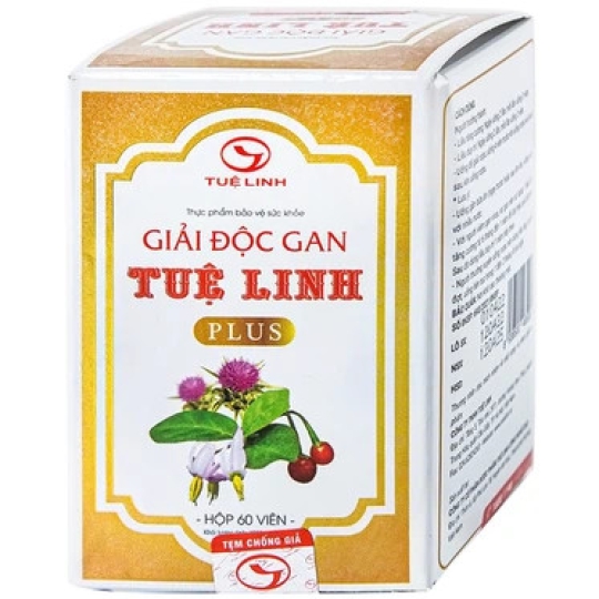 Viên uống Giải độc gan Tuệ Linh Plus giúp giải độc gan, hạ men gan, tăng cường chức năng gan (60 viên)