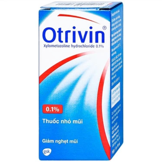 Thuốc nhỏ mũi Otrivin 0.1% Novartis điều trị sung huyết mũi họng (10ml)