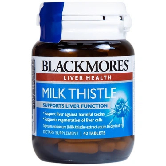 Viên uống Blackmores Milk Thistle hỗ trợ bảo vệ, phục hồi gan (42 viên)