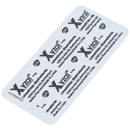 Thuốc Xyzal 5mg GSK giảm viêm mũi dị ứng, mày đay (1 vỉ x 10 viên)