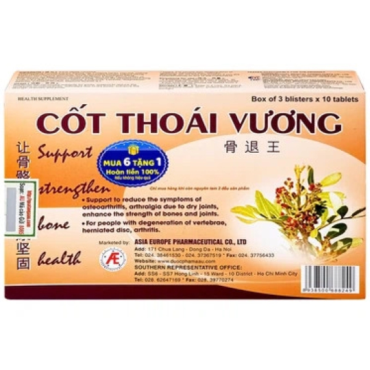 Viên uống Cốt Thoái Vương Á Âu