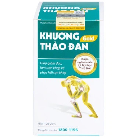 Viên uống Khương Thảo Đan Gold giúp giảm đau, làm trơn khớp và phục hồi sụn khớp (30 viên)