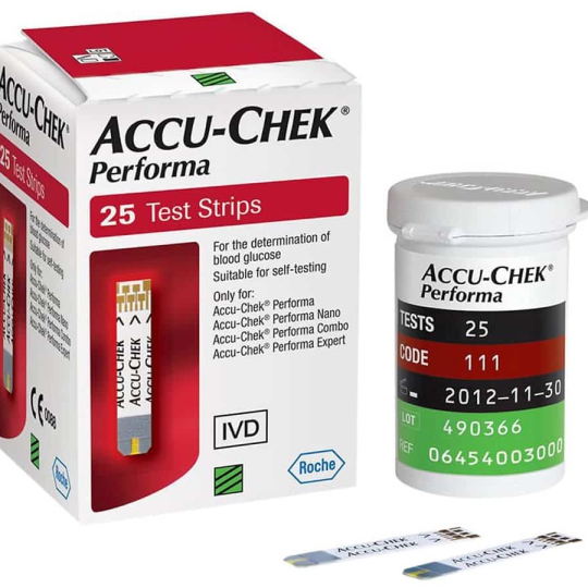 Que Thử Đường Huyết ACCU CHECK PERFORMA (25 que)