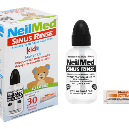 NEILMED SINUS RINSE KIDS STARTER KIT (BÌNH + GÓI)