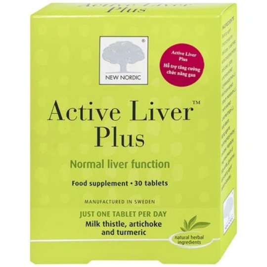 Viên uống Active Liver Plus New Nordic hỗ trợ tăng cường chức năng gan