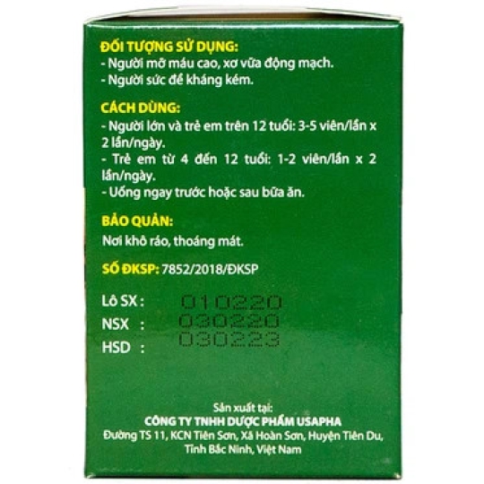 Dầu Tỏi Tuệ Linh hỗ trợ giảm mỡ máu, giảm nguy cơ xơ vữa động mạch vành (100 viên)