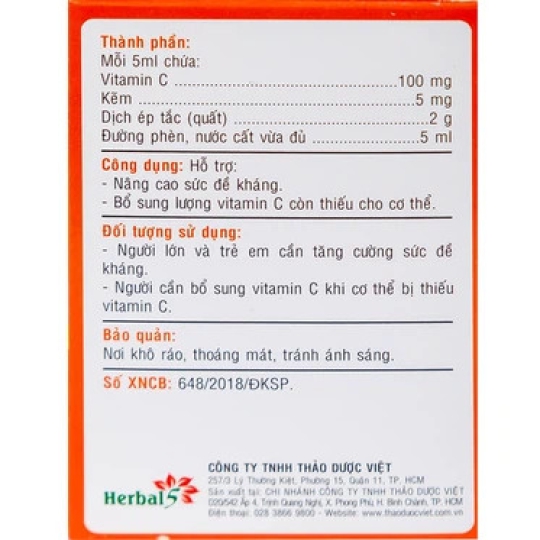 Siro Ong Vàng tăng hỗ trợ tăng sức đề kháng, tăng miễn dịch (30 gói x 5ml)