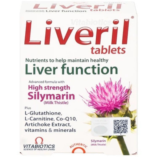 Viên uống Liveril Vitabiotics hỗ trợ tăng cường chức năng gan, tăng cường đề kháng