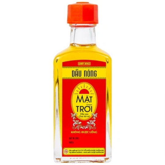 Dầu nóng Mặt Trời OPC hỗ trợ giảm nhức mỏi, tê thấp, đau lưng (60ml)