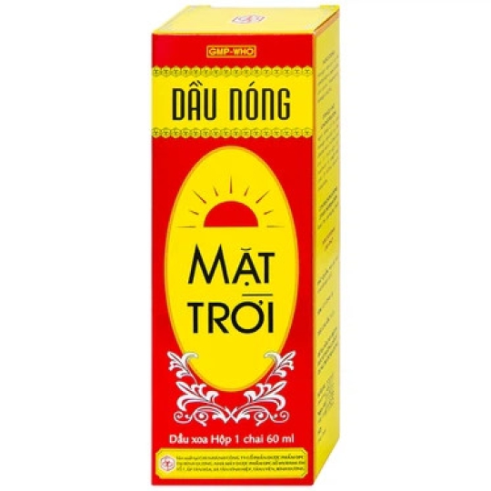 Dầu nóng Mặt Trời OPC hỗ trợ giảm nhức mỏi, tê thấp, đau lưng (60ml)