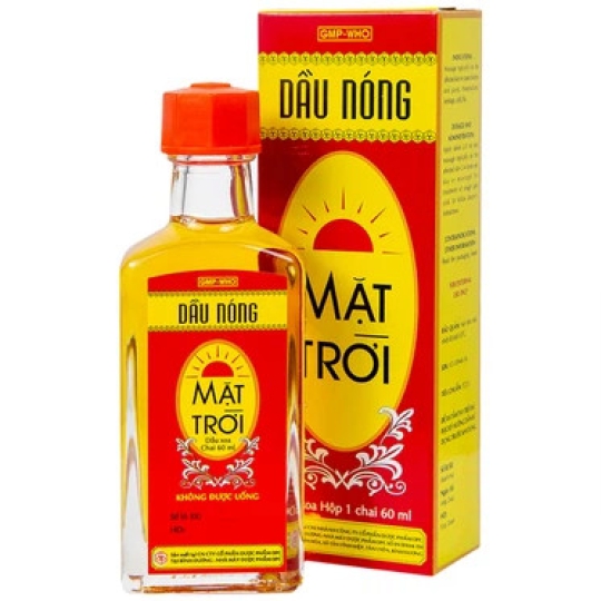 Dầu nóng Mặt Trời OPC hỗ trợ giảm nhức mỏi, tê thấp, đau lưng (60ml)