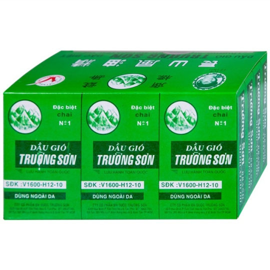 Dầu gió Trường Sơn hỗ trợ giảm đau, cảm, say tàu xe, vết côn trùng cắn (6ml)