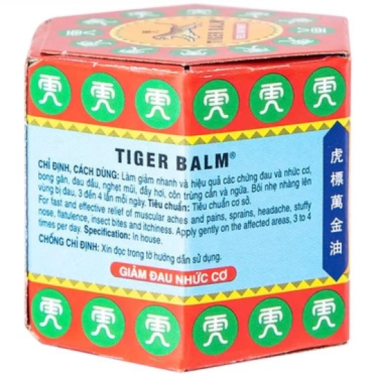 Dầu cù là Tiger Balm Red Haw Par giảm đau nhức cơ (19,4g)