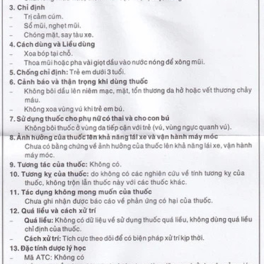 Dầu gió Nâu Pharmedic hỗ trợ điều trị cảm cúm, sổ mũi, nghẹt mũi (3ml)