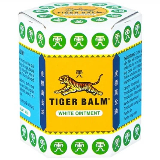 Cao Tiger Balm White Haw Par giảm đau đầu, nghẹt mũi, đau nhức cơ, bong gân (30g)